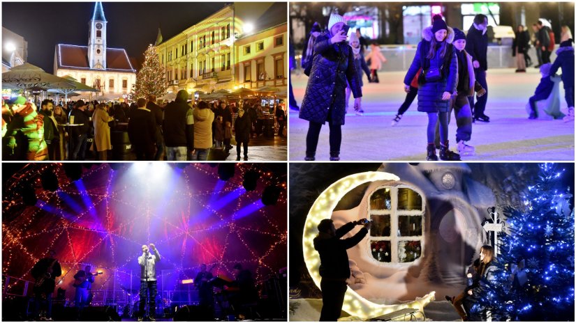 FOTO Čarobna blagdanska atmosfera zavladala središtem Varaždina