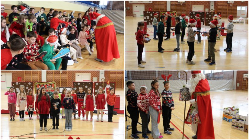 FOTO Nakon &quot;inspekcije čizmica&quot;, sveti Nikola razveselio mališane u Ljubešćici