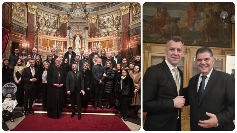 Predsjednik Županijske skup&scaron;tine Krunoslav Lukačić na Hrvatskom adventskom slavlju u Budimpe&scaron;ti