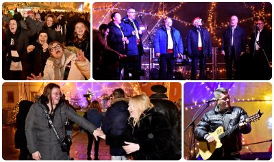 FOTO Klapa Motovun i Tequila band zagrijali Varaždince, neki i zaplesali