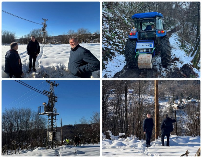 FOTO Načelnik Pintarić sa županom Stričakom na terenu: "Struja se uskoro vraća u sva domaćinstva"
