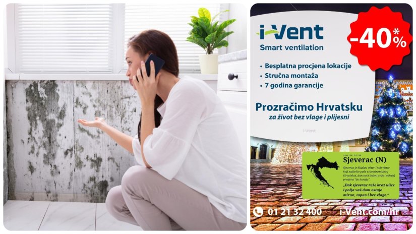 I-VENT Bez vlage i plijesni &ndash; zimski popust od 40% i garancija 7 godina na uređaje