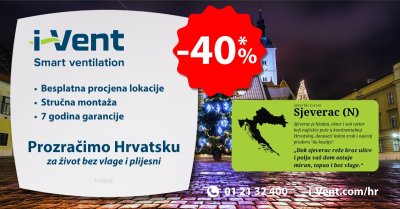 I-VENT Osigurajte sebi ventilaciju koja čuva toplinu doma