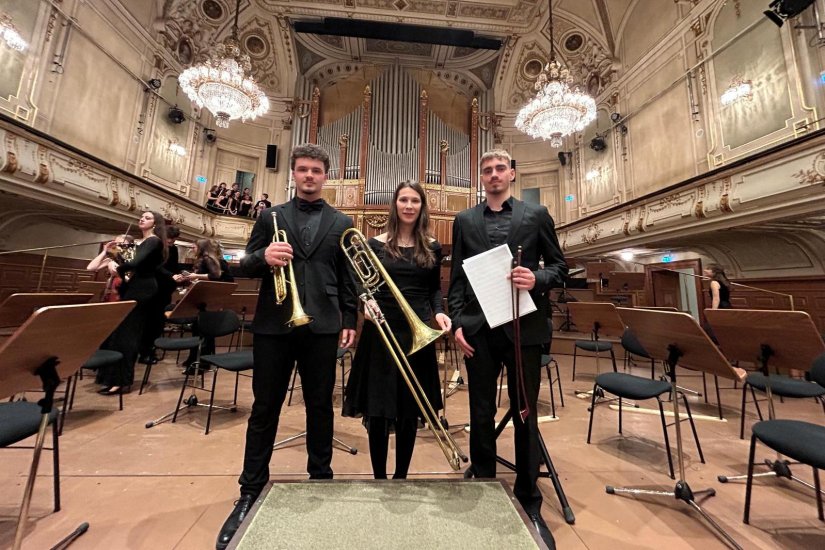 Troje učenika varaždinske Glazbene &scaron;kole nastupilo na Musikverein Graz