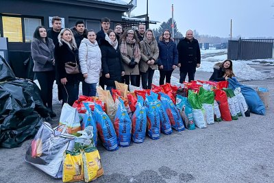 Mladež HDZ-a Varaždinske županije i ove godine donirala hranu Udruzi SPAS Varaždin