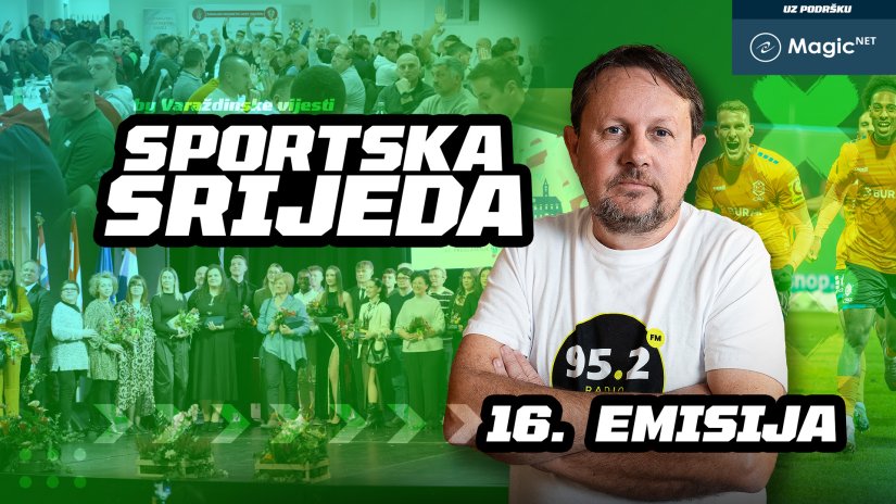 SPORTSKA SRIJEDA #16 - Izbor sporta&scaron;a Varaždina, povratak Frana Maglice i Davis Cup u Varaždinu...