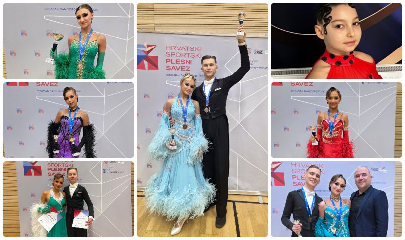 Sjajan uspjeh Plesnog kluba Takt: sedam medalja s državnog prvenstva i dva državna prvaka!