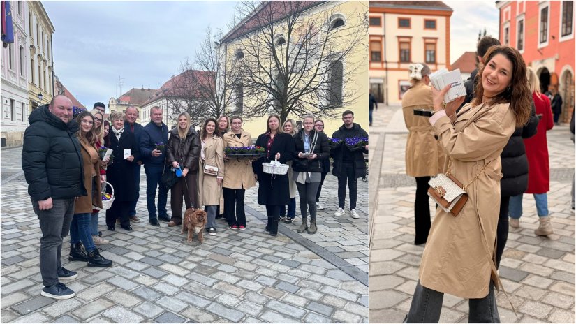 Mladež HDZ-a Varaždinske županije u povodu Dana zaljubljenih održala prigodinu akciju