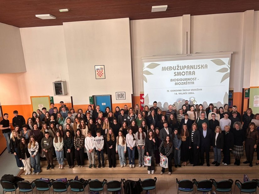FOTO U IV. osnovnoj &scaron;koli u Varaždinu održana Međužupanijska smotra &bdquo;Biosigurnost i bioza&scaron;tita&ldquo;