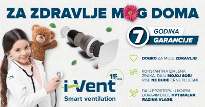 I-VENT Zatvoreni prozori, a kuća di&scaron;e!