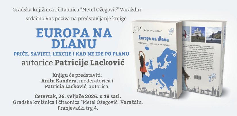 Predstavljanje knjige "Europa na dlanu" u varaždinskoj Gradskoj knjižnici
