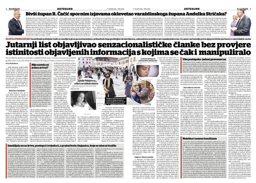 Čavlović: Nisam ni na bilo koji način povezan s postupcima, radnjama ili akterima slučaja