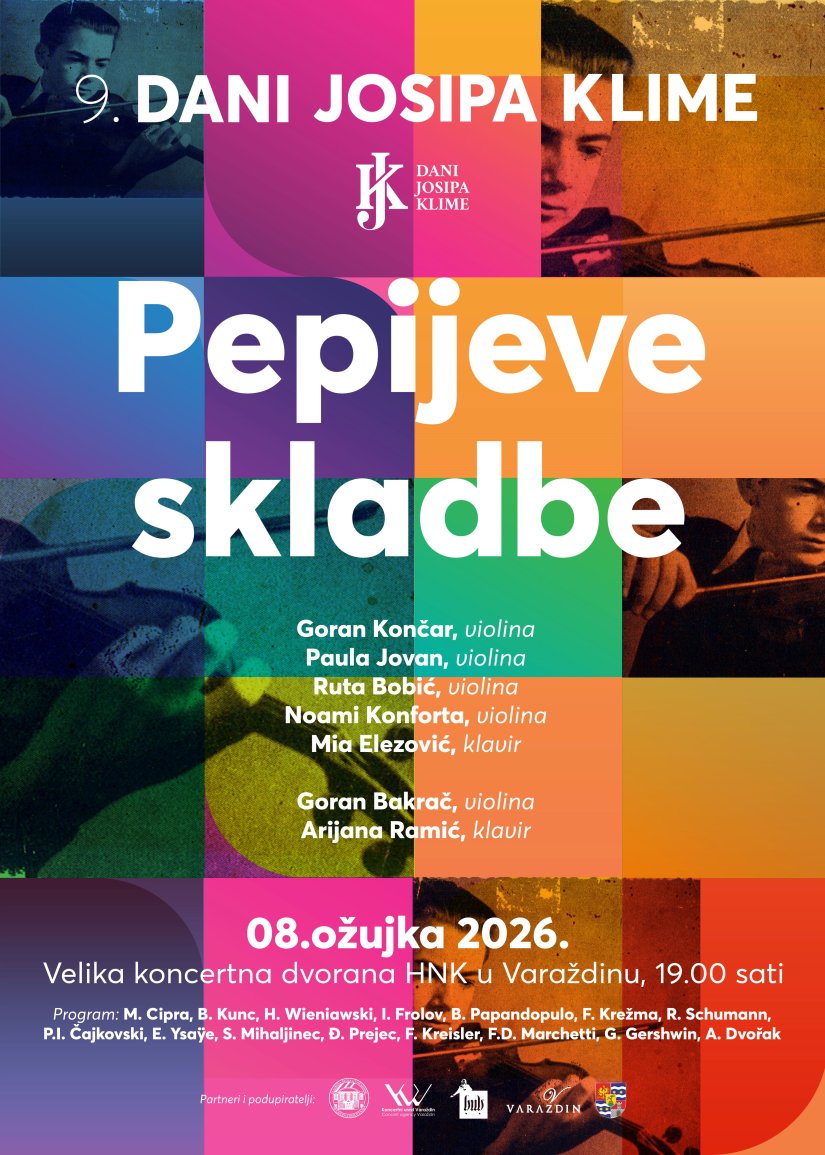 9. Dani Josipa Klime: Zavr&scaron;ni koncert u Velikoj koncertnoj dvorani HNK Varaždin