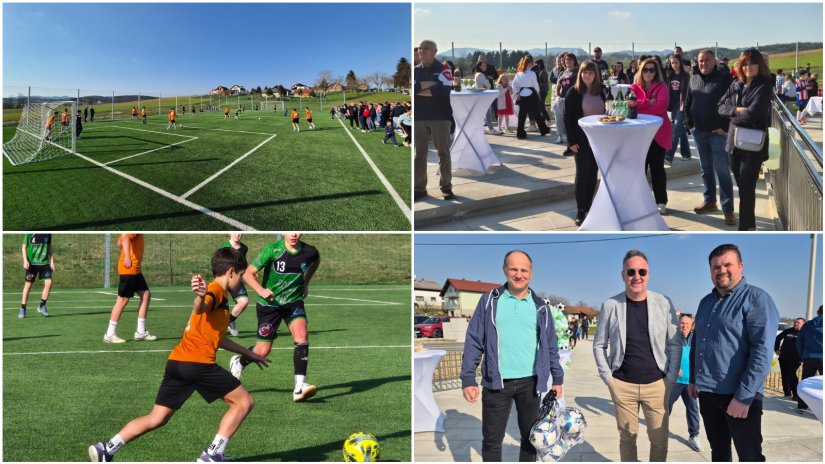 FOTO Klenovnik bogatiji za novo malonogometno igrali&scaron;te s umjetnom travom