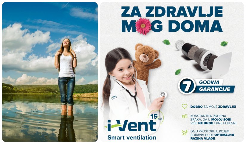 I-VENT Osigurajte sebi ventilaciju i prodi&scaron;ite punim plućima