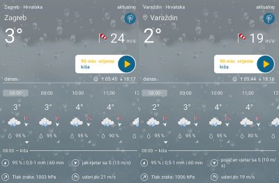 Zbog opasnih vremenskih uvjeta, otkazana nastava u Zagrebu