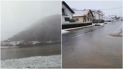 FOTO Vodostaji rastu, do&scaron;lo do izlijevanja Bednje u Rinkovcu i Benkovcu