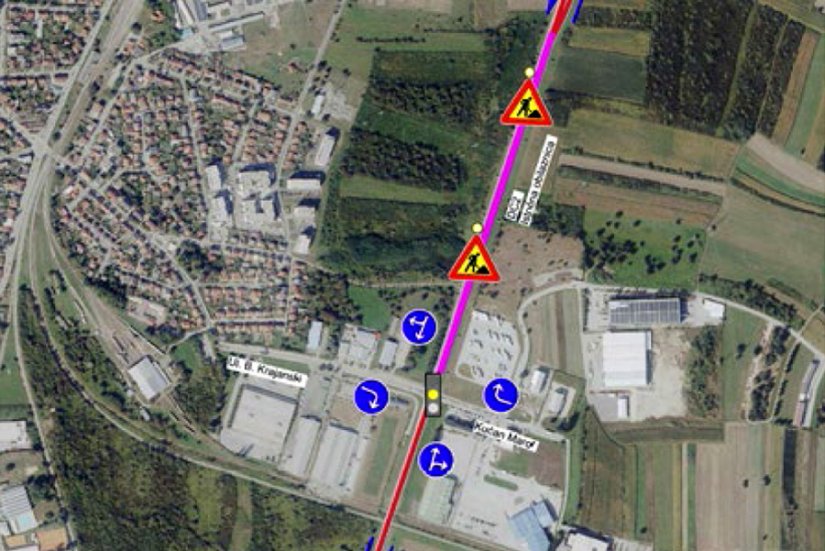 Zbog radova, dio istočne varaždinske obilaznice - jednosmjeran