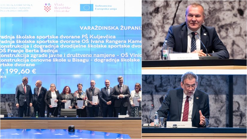 U Varaždinsku županiju stiže novih 4,9 milijuna eura za &scaron;kolske dvorane