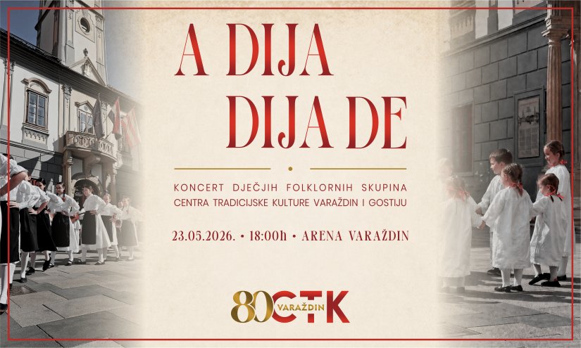 Koncert dječjih folklornih skupina CTK Varaždin i gostiju u varaždinskoj Areni