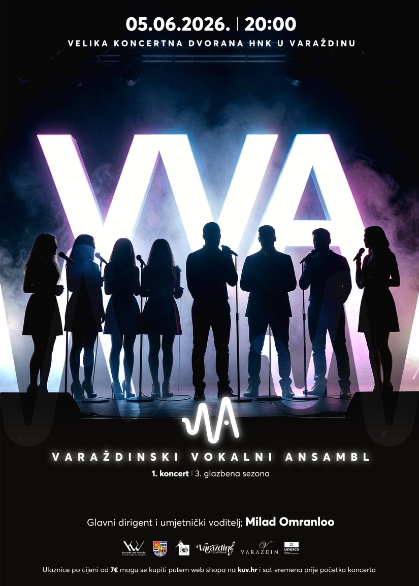 Varaždinski vokalni ansambl u Velikoj koncertnoj dvorani varaždinskog kazali&scaron;ta
