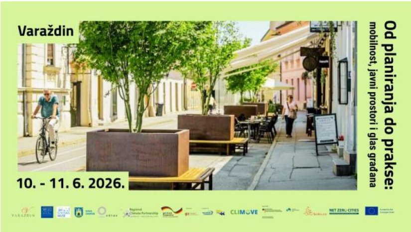Varaždin domaćin regionalnog događanja o održivoj mobilnosti, javnim prostorima i uključivanju građana