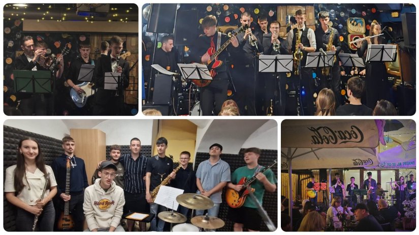 Učenici varaždinske Glazbene &scaron;kole jazz svirkom raspalili prepunu terasu poznatog čakovečkog bara