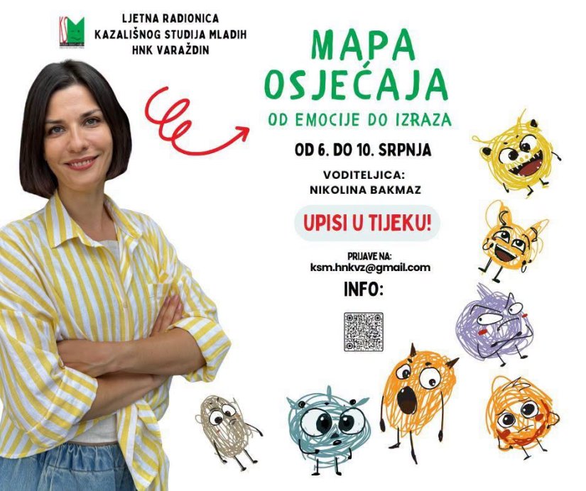 Ljetna radionica Kazali&scaron;nog studija mladih: Mapa osjećaja &ndash; od emocije do izraza