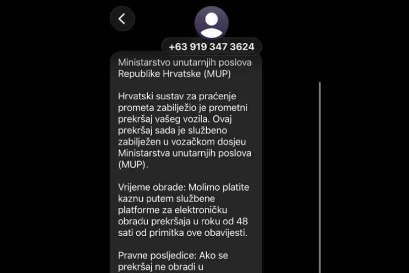 &Scaron;iri se nova SMS prevara, policija upozorava: "Ni u kojem slučaju ne uplaćujte novac"