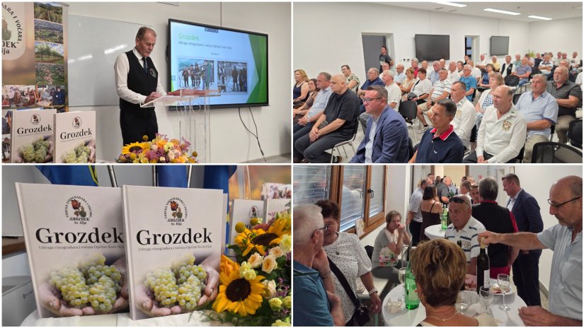 FOTO Udruga vinogradara "Grozdek" Sveti Ilija monografijom obilježila 25 godina djelovanja