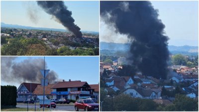 VIDEO, FOTO Visoki dim nadvio se nad Varaždinom, vatrogasci na terenu
