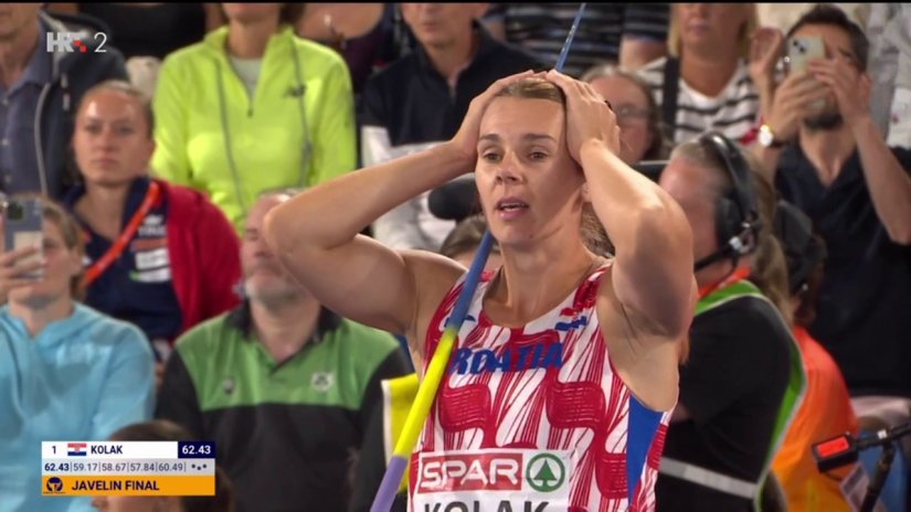Sara Kolak osvojila zlatnu medalju na Europskom prvenstvu u Birminghamu!