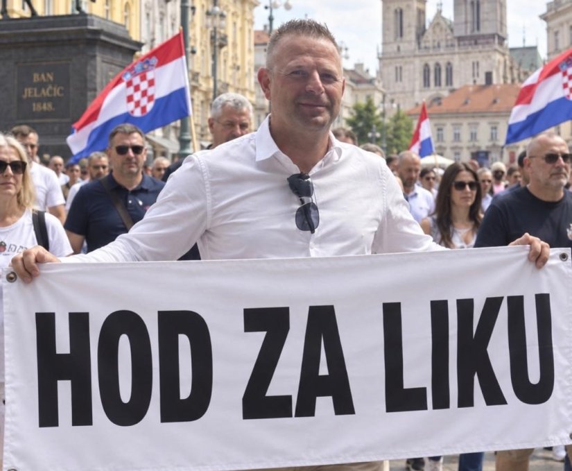 Na prosvjedu Hod za Liku, hod za Hrvatsku i - Josip &Scaron;incek!?