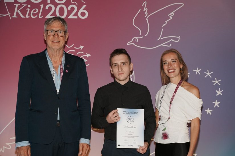 David &Scaron;estak osvojio nagradu Europskog kemijskog dru&scaron;tva na EUCYS-u 2026.!