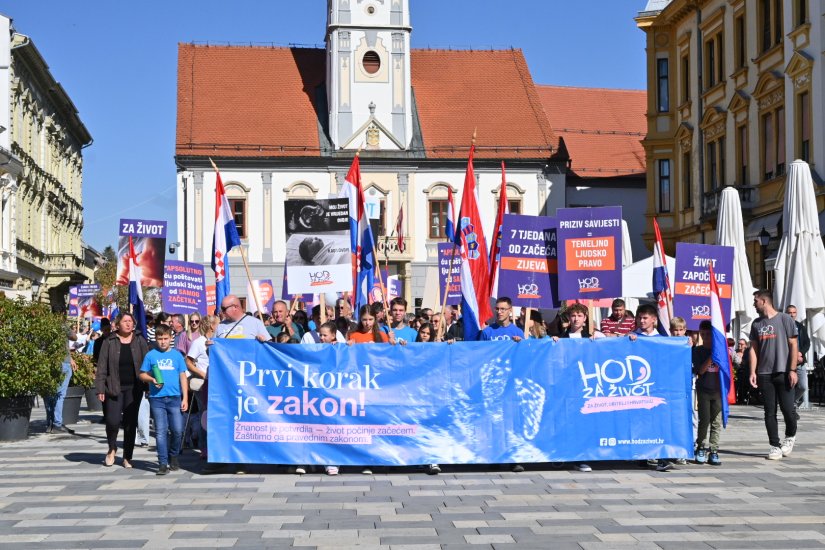 FOTO Hod za život danas održan u Varaždinu