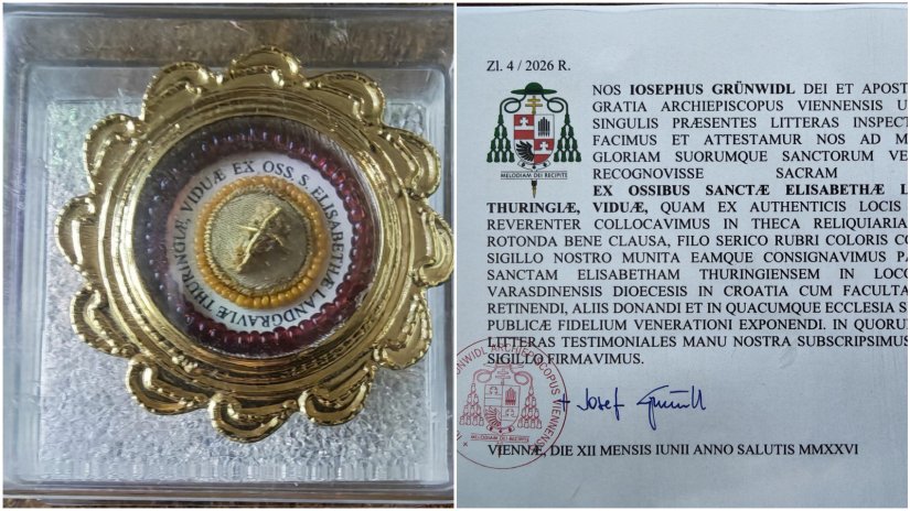 Povijesni trenutak za župu u Jalžabetu: Stigla relikvija svete Elizabete