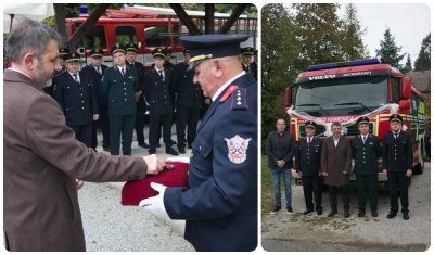 Gradonačelnik Željko &Scaron;o&scaron;tarić kameničkim vatrogascima predao ključeve vatrogasne cisterne