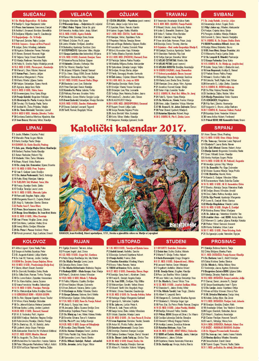 Katolicki kalendar 